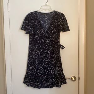 Navy Wrap Dress